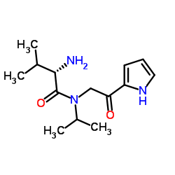 N-Isopropyl-N-[2-oxo-2-(1H-pyrrol-2-yl)ethyl]-L-valinamide结构式