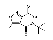 4-(tert-butoxycarbonyl)-5-Methylisoxazole-3-carboxylic acid >99结构式