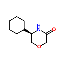 (5R)-5-Cyclohexyl-3-morpholinone结构式