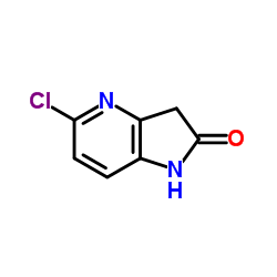 5-氯-1,3-二氢-2H-吡咯并[3,2-b]吡啶-2-酮结构式