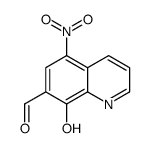 8-hydroxy-5-nitroquinoline-7-carbaldehyde结构式