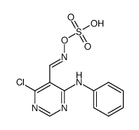 (E)-(4-chloro-6-(phenylamino)pyrimidin-5-yl)methyleneaminooxysulfonic acid结构式
