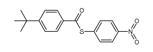 S-(4-nitrophenyl) 4-(tert-butyl)benzothioate结构式