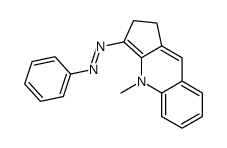 (4-methyl-1,2-dihydrocyclopenta[b]quinolin-3-yl)-phenyldiazene Structure