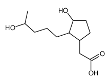 2-[3-hydroxy-2-(4-hydroxypentyl)cyclopentyl]acetic acid Structure