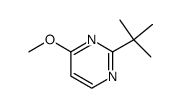 Pyrimidine, 2-(1,1-dimethylethyl)-4-methoxy- (9CI) Structure
