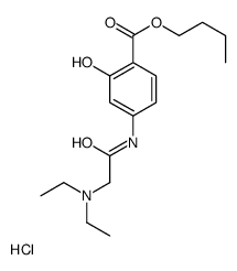 butyl 4-[[2-(diethylamino)acetyl]amino]-2-hydroxybenzoate,hydrochloride Structure