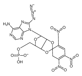 2',3'-O-(2,4,6-trinitrophenyl)-8-azido-AMP structure