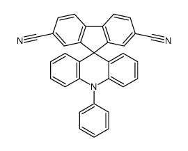 10-Phenyl-10H-spiro[acridine-9,9'-fluorene]-2',7'-dicarbonitrile Structure