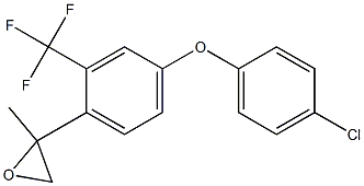 2-[4-(4-Chloro-phenoxy)-2-trifluoromethyl-phenyl]-2-methyl-oxirane Structure