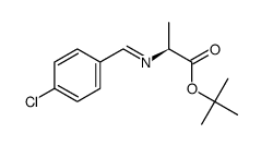 2-[(4-chlorobenzyliden)amino]propanoic acid tert-butyl ester结构式