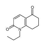 1-propyl-7,8-dihydro-6H-quinoline-2,5-dione结构式