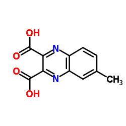 6-Methyl-2,3-quinoxalinedicarboxylic acid结构式