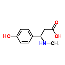(3S)-3-(4-Hydroxyphenyl)-3-(methylamino)propanoic acid Structure