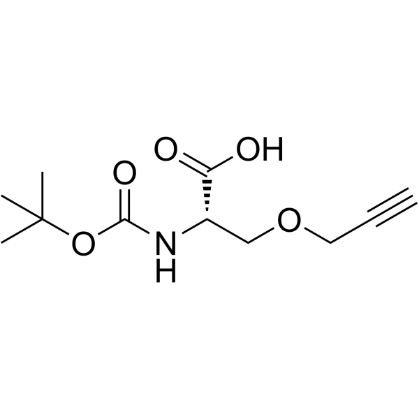 Boc-Ser(O-propargyl)-OH结构式