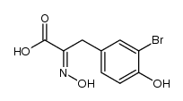 (E)-3-(3-bromo-4-hydroxyphenyl)-2-(hydroxyimino)propanoic acid结构式