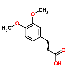 3,4-Dimethoxycinnamic acid Structure
