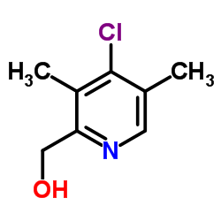 4-氯-3,5-二甲基-2-吡啶甲醇结构式