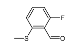 2-Fluoro-6-(methylthio)benzaldehyde结构式