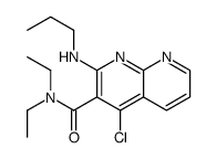 4-chloro-N,N-diethyl-2-(propylamino)-1,8-naphthyridine-3-carboxamide Structure