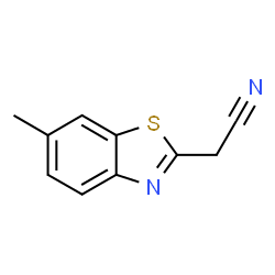 2-Benzothiazoleacetonitrile,6-methyl-(9CI) structure