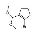 1-bromo-2-(dimethoxymethyl)cyclopentene Structure