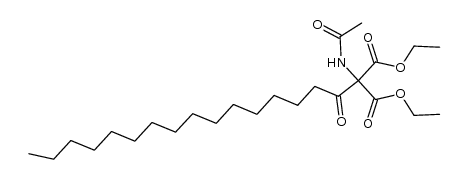 diethyl 2-acetamido-2-palmitoylmalonate结构式