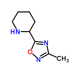 2-(3-Methyl-1,2,4-oxadiazol-5-yl)piperidine Structure