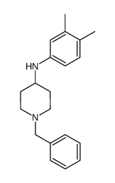 (1-Benzyl-piperidin-4-yl)-(3,4-dimethyl-phenyl)-amine结构式