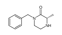 (S)-3-Methyl-1-(phenylmethyl)piperazin-2-one结构式