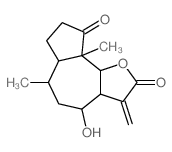 Azuleno[4,5-b]furan-2,9-dione,decahydro-4-hydroxy-6,9a-dimethyl-3-methylene-, (3aR,4S,6S,6aS,9aR,9bR)-结构式