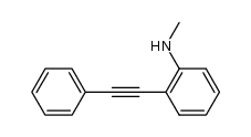 N-methyl-2-(2-phenylethynyl)phenylamine结构式