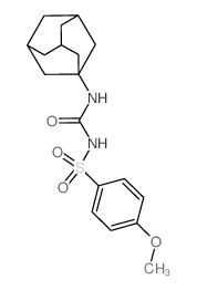 3-(1-adamantyl)-1-(4-methoxyphenyl)sulfonyl-urea structure