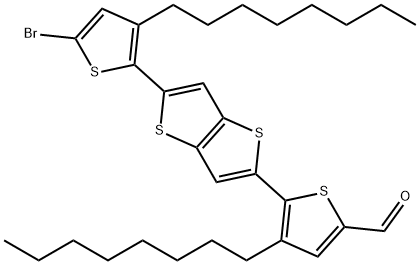 5-(5-(5-bromo-3-octylthiophen-2-yl)thieno[3,2-b]thiophen-2-yl)-4-octylthiophene-2-carbaldehyde图片