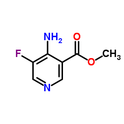 Methyl 4-amino-5-fluoronicotinate结构式