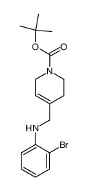 tert-butyl 4-(((2-bromophenyl)amino)methyl)-3,6-dihydropyridine-1(2H)-carboxylate Structure