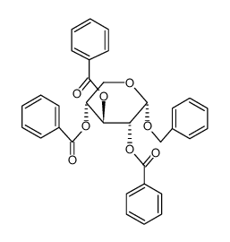 (4,5-dibenzoyloxy-2-phenylmethoxy-oxan-3-yl) benzoate structure