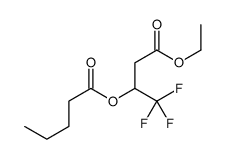 (4-ethoxy-1,1,1-trifluoro-4-oxobutan-2-yl) pentanoate Structure