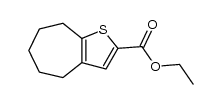 5,6,7,8-tetrahydro-4H-cyclohepta[b]thiophene-2-carboxylic acid ethyl ester Structure