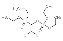 phosphoric acid 2,2-dichloro-1-diethoxyphosphoryl-vinyl ester diethyl ester结构式