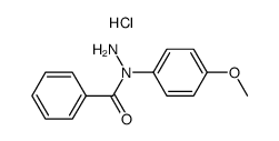 N1-benzoyl-N1-(4-methoxyphenyl)hydrazine hydrochloride结构式