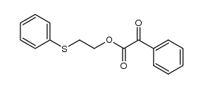 2-(phenylthio)ethyl 2-oxo-2-phenylacetate结构式