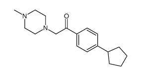 1-(4-cyclopentylphenyl)-2-(4-methylpiperazin-1-yl)ethanone Structure