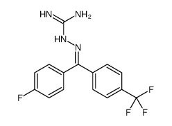 2-[(E)-[(4-fluorophenyl)-[4-(trifluoromethyl)phenyl]methylidene]amino]guanidine Structure