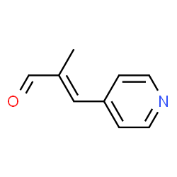 2-Propenal,2-methyl-3-(4-pyridinyl)-,(E)-(9CI)结构式