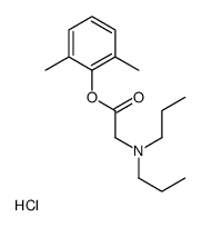 [2-(2,6-dimethylphenoxy)-2-oxoethyl]-dipropylazanium,chloride结构式