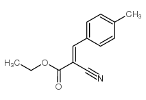 ethyl 2-cyano-3-(4-methylphenyl)acrylate structure