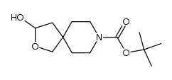 8-t-butoxycarbonyl-3-hydroxy-2-oxa-8-azaspiro[4.5]decane结构式
