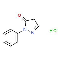 2-Phenyl-1,2-dihydro-3H-pyrazol-3-one hydrochloride Structure