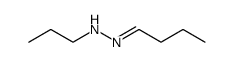 Butanal propyl hydrazone structure